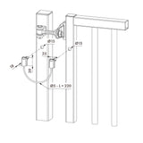 Locinox B-Safe s/steel safety cable for gates up to 500kg