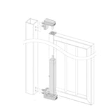 Locinox invisible interio built-in hydraulic gate closer