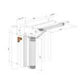 Locinox Lion compact & polyvalent gate closer (SL)