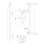 Locinox Mammoth hydraulic 180° gate closer & hinge (SL)