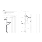 Locinox Verticlose-2 hydraulic gate closer (BK) RAL9005