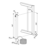 Locinox Electradrop-E drop bolt w/ fail close (BK) (RAL9005)